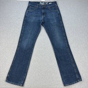 Wrangler Retro Relaxed Boot Cut Jeans Mens 32x36 Blue Denim 100% Cotton Cowboy